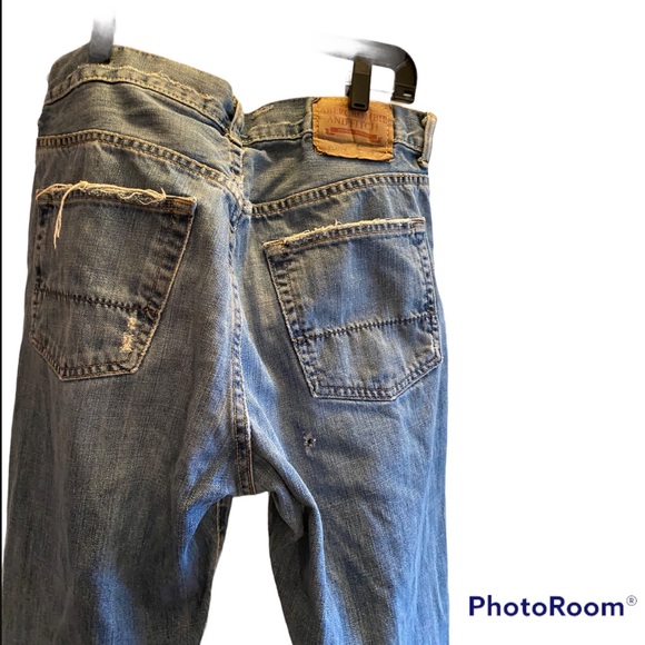 VINTAGE ABERCROMBIE & FITCH ORIGINAL 5 POCKET DENIM MENS BLUE JEANS ⭐️⭐️⭐️⭐️⭐️ - Picture 5 of 16